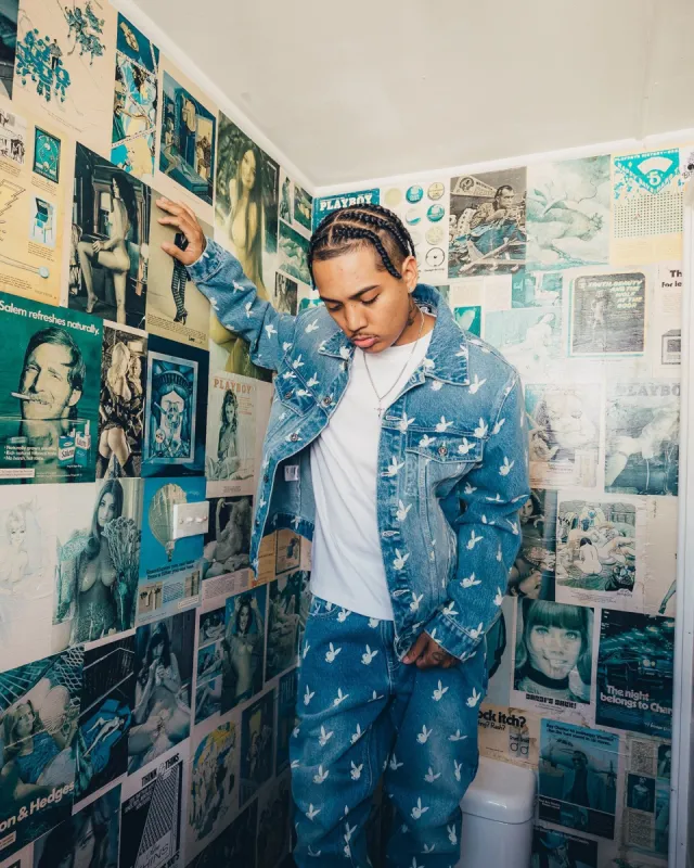 Playboy By CK Players Denim Jacket Vintage Blue sold by Culture Kings