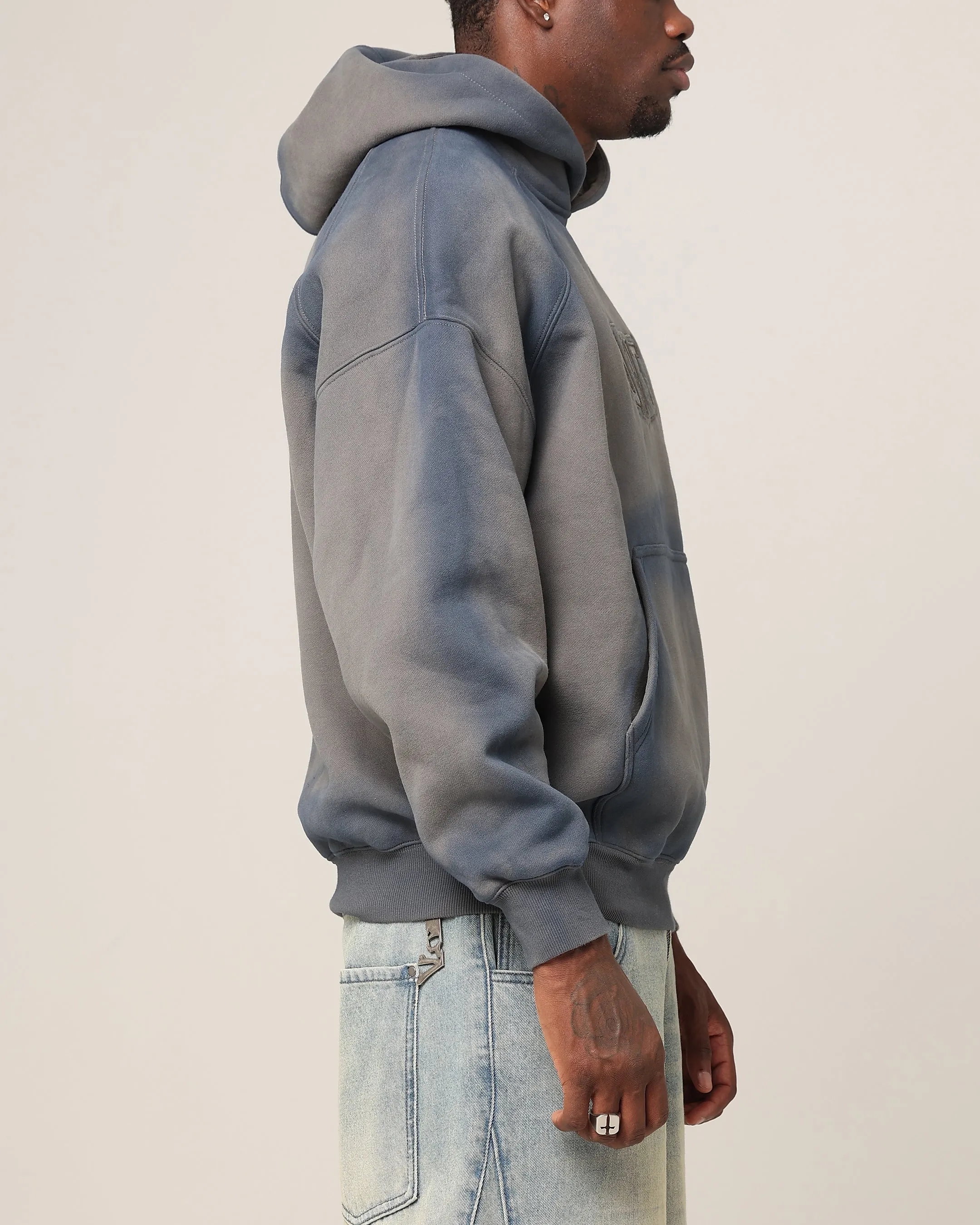 Saint Morta Faded Motor Hoodie Charcoal sold by Culture Kings product image thumbnail 4