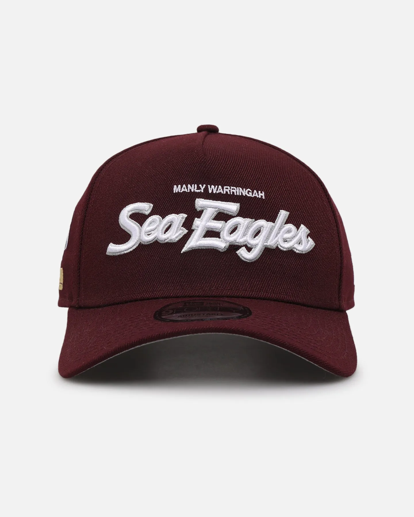 New Era Manly Sea Eagles 'NRL Las Vegas 2024' 9FORTY A-Frame Snapback Maroon sold by Culture Kings