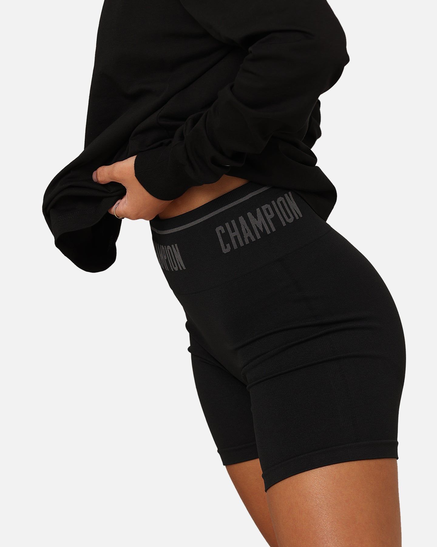 Champion Women's Rochester Flex Bike Shorts Black sold by Culture Kings product image thumbnail 4