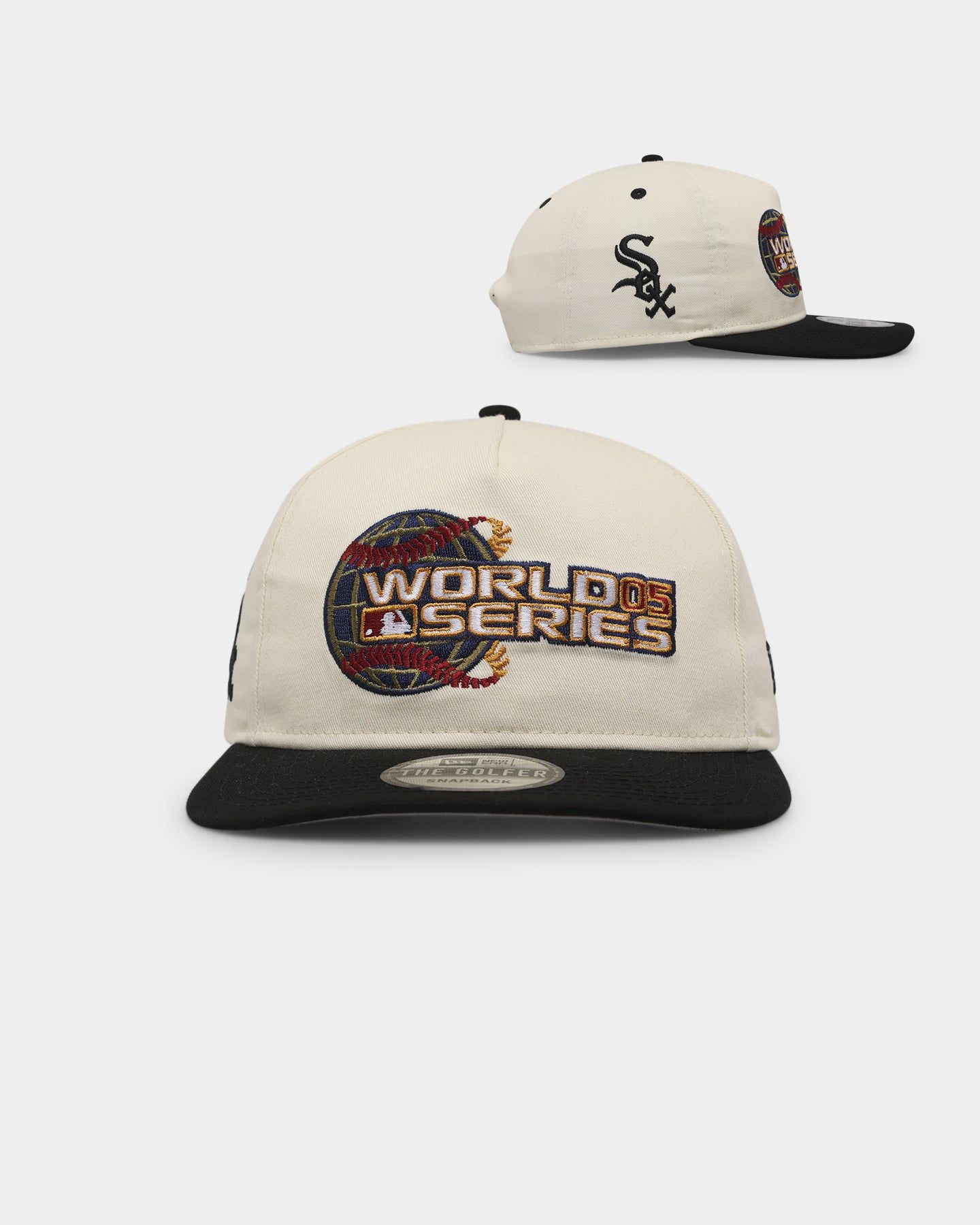 New Era Chicago White Sox '2000s World Series Through The Decades' 2005 World Series Golfer Snapback Chrome White sold by Culture Kings