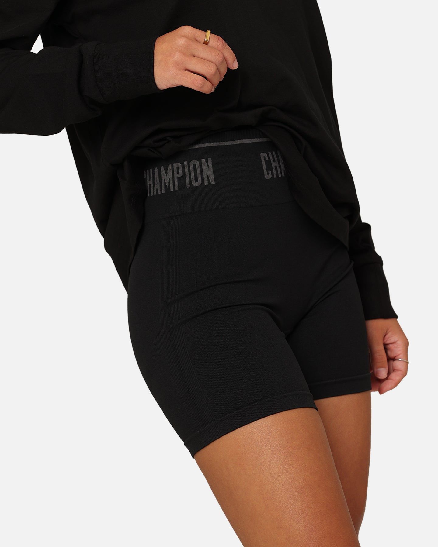 Champion Women's Rochester Flex Bike Shorts Black sold by Culture Kings product image thumbnail 3