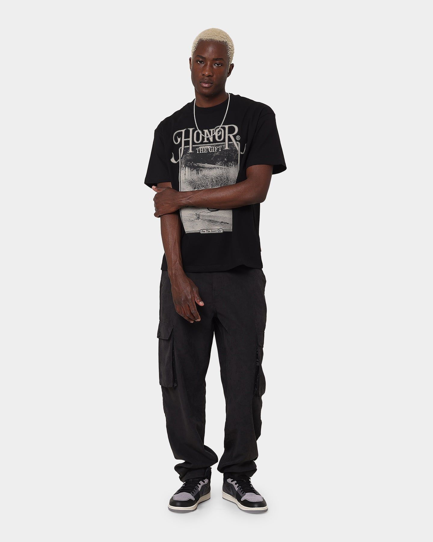 Honor The Gift Outside T-Shirt Black sold by Culture Kings product image thumbnail 2