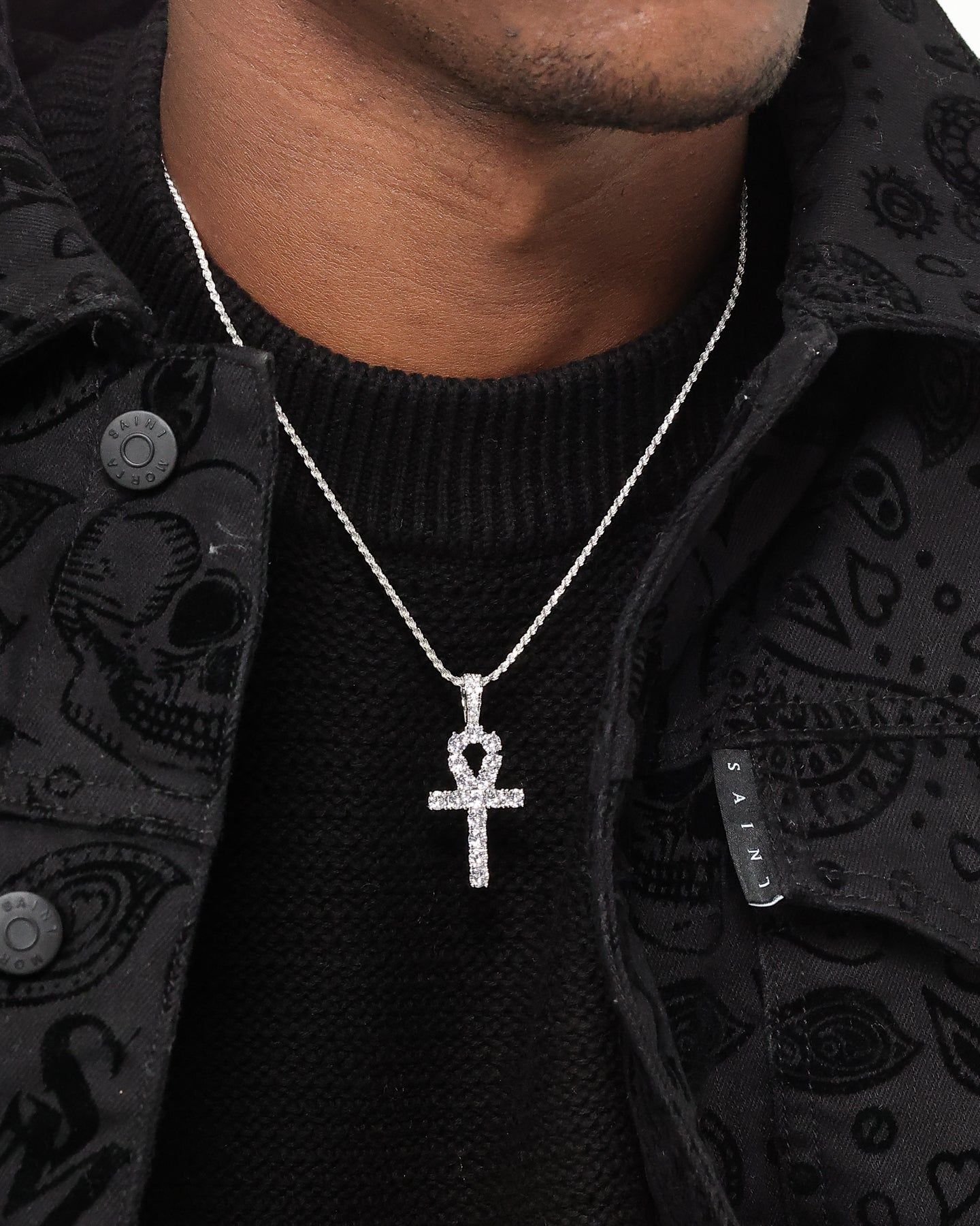 Saint Morta Ankh Cross Pendant White Gold sold by Culture Kings product image thumbnail 3