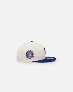New Era Los Angeles Dodgers 'Upside Down LA Logo' 9FIFTY Snapback Chrome/Dark Royal sold by Culture Kings