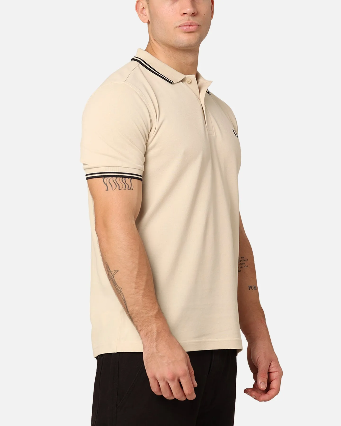 Fred Perry Back Graphic Polo Shirt Oatmeal sold by Culture Kings product image thumbnail 5
