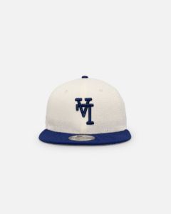 New Era Los Angeles Dodgers 'Upside Down LA Logo' 9FIFTY Snapback Chrome/Dark Royal sold by Culture Kings