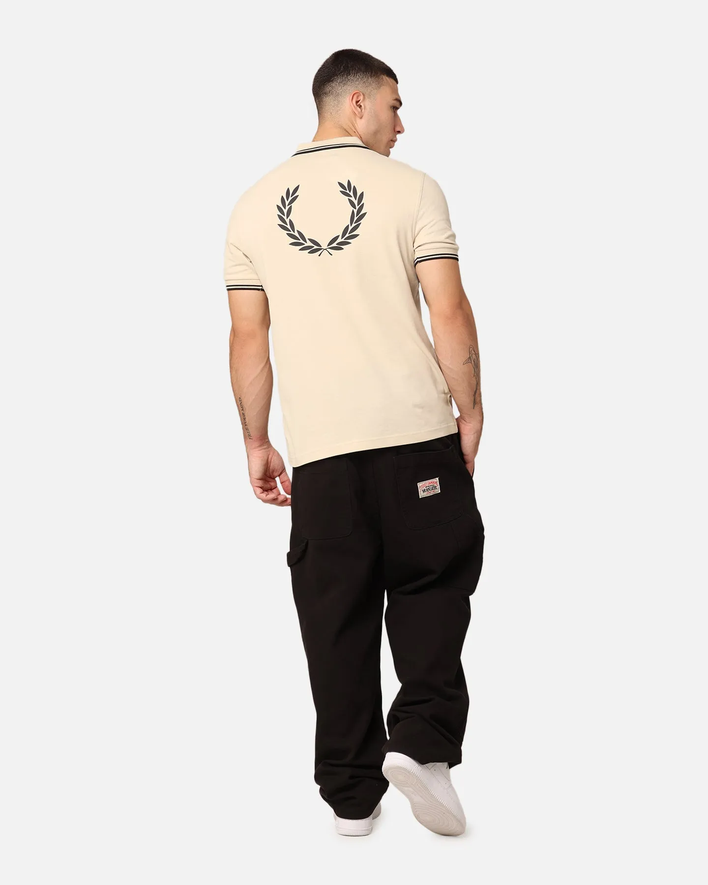 Fred Perry Back Graphic Polo Shirt Oatmeal sold by Culture Kings product image thumbnail 2