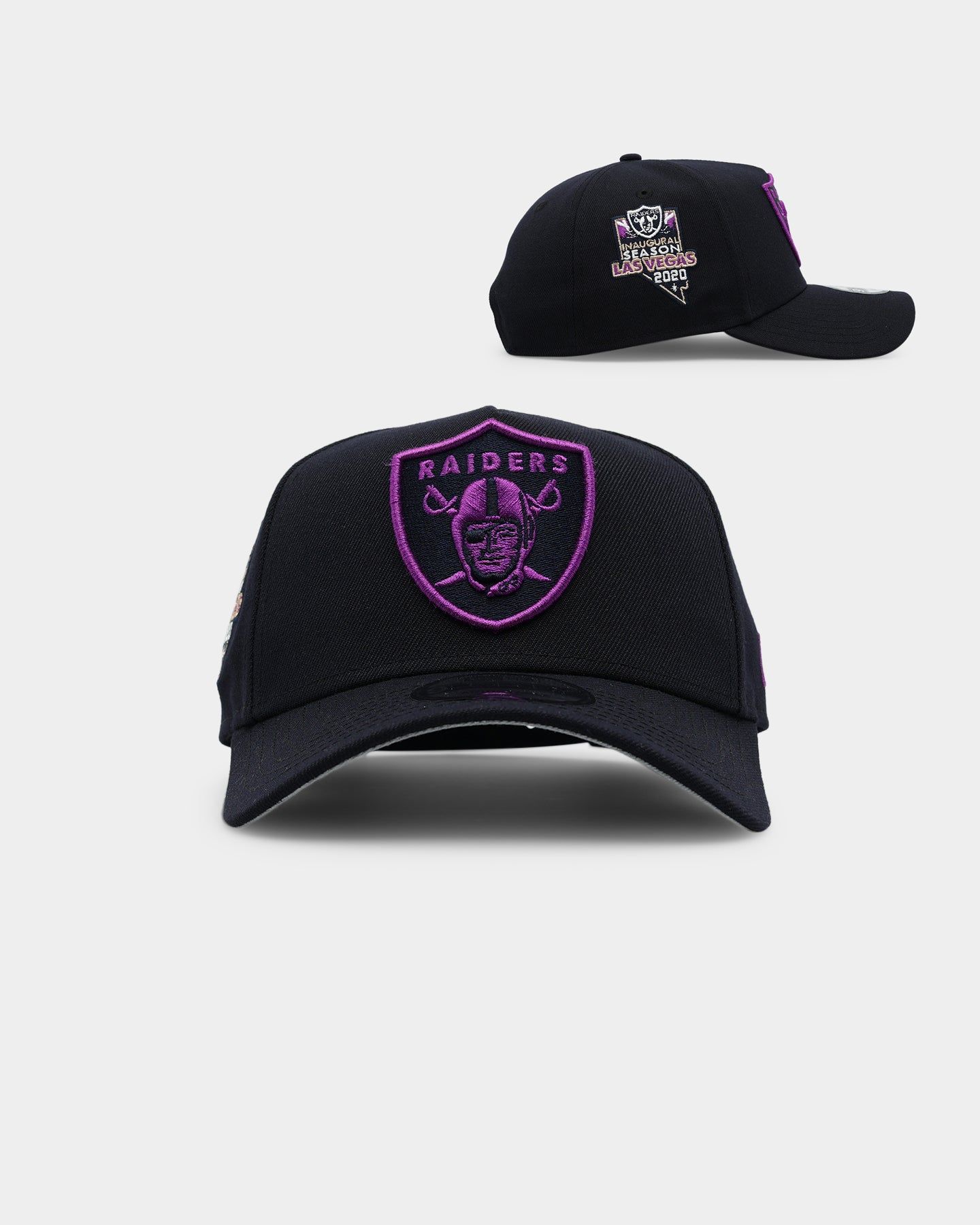 New Era Las Vegas Raiders 'Acai' 9FORTY A-Frame Snapback Navy/Magenta sold by Culture Kings