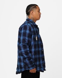 X-Large Workers Long Sleeve Shirt Navy sold by Culture Kings
