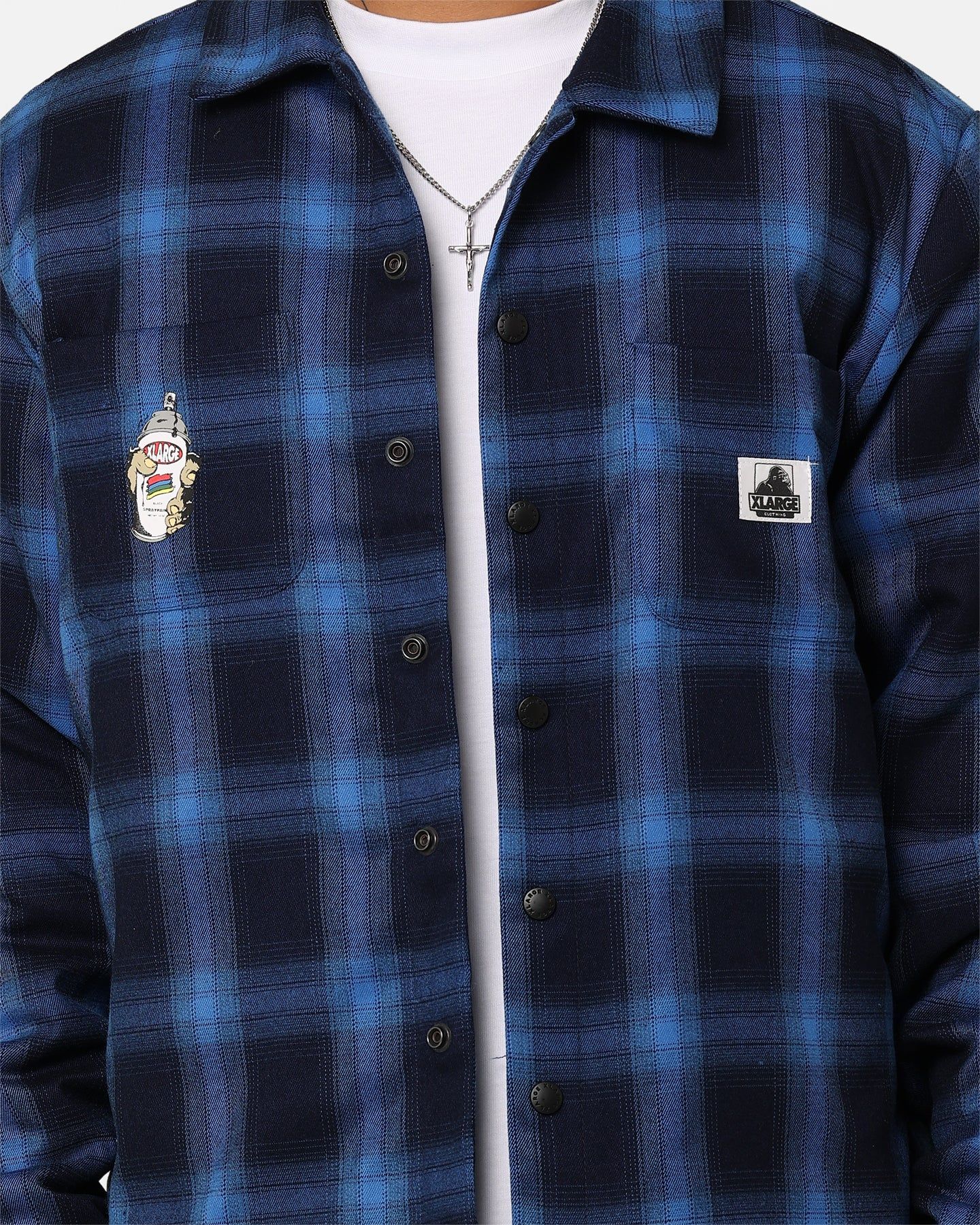 X-Large Workers Long Sleeve Shirt Navy sold by Culture Kings product image thumbnail 3