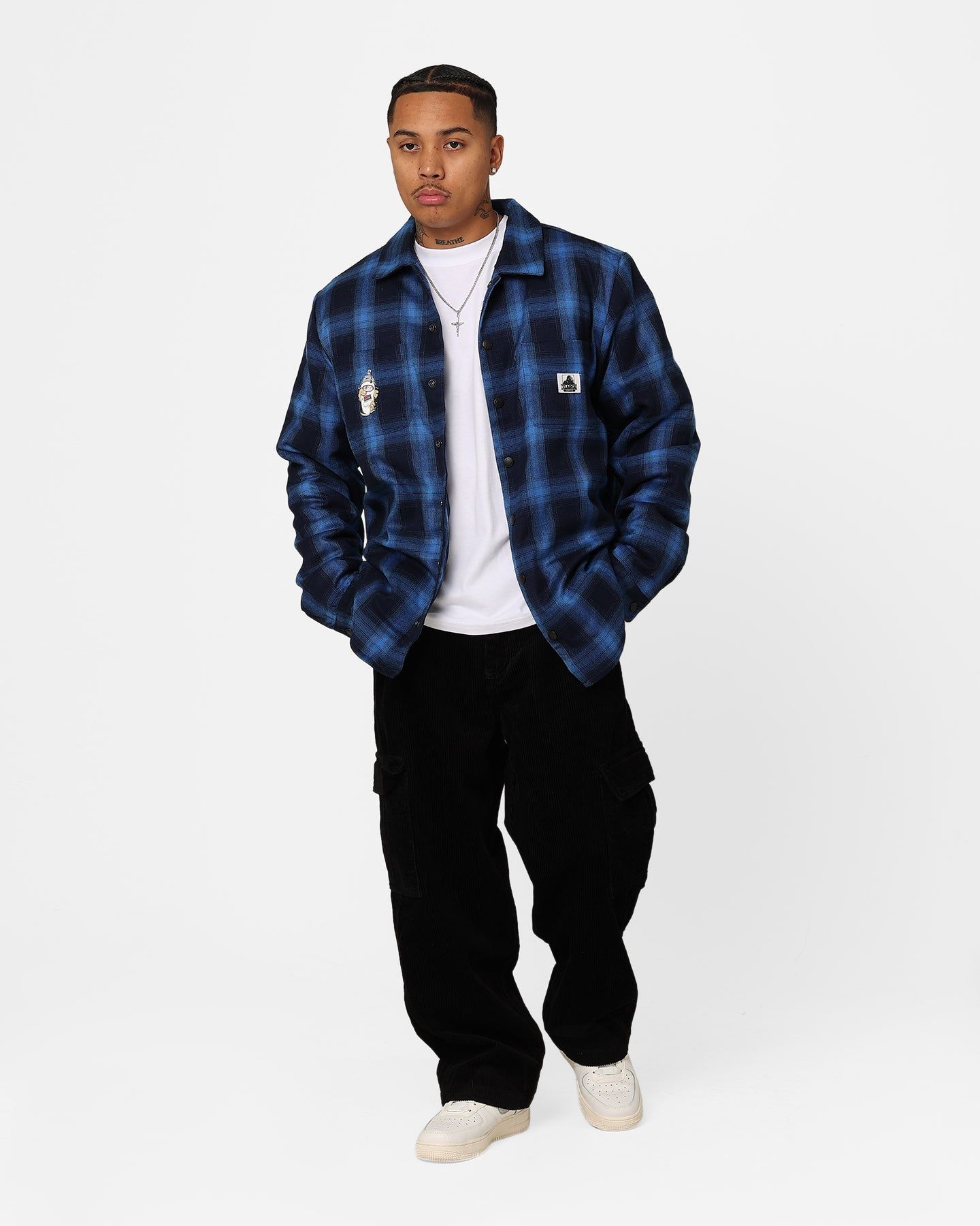 X-Large Workers Long Sleeve Shirt Navy sold by Culture Kings product image thumbnail 2