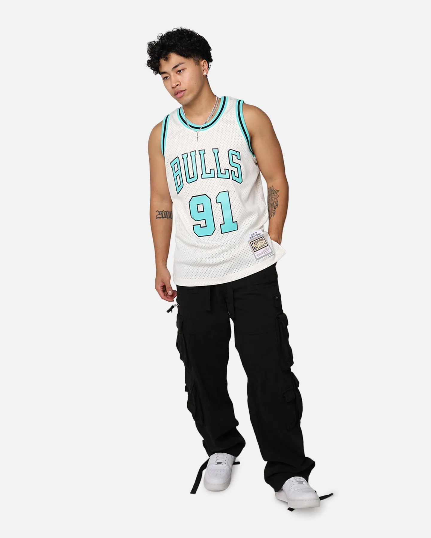 Mitchell & Ness Chicago Bulls Dennis Rodman '97-98 Swingman Jersey Black/Ice Blue sold by Culture Kings product image thumbnail 3