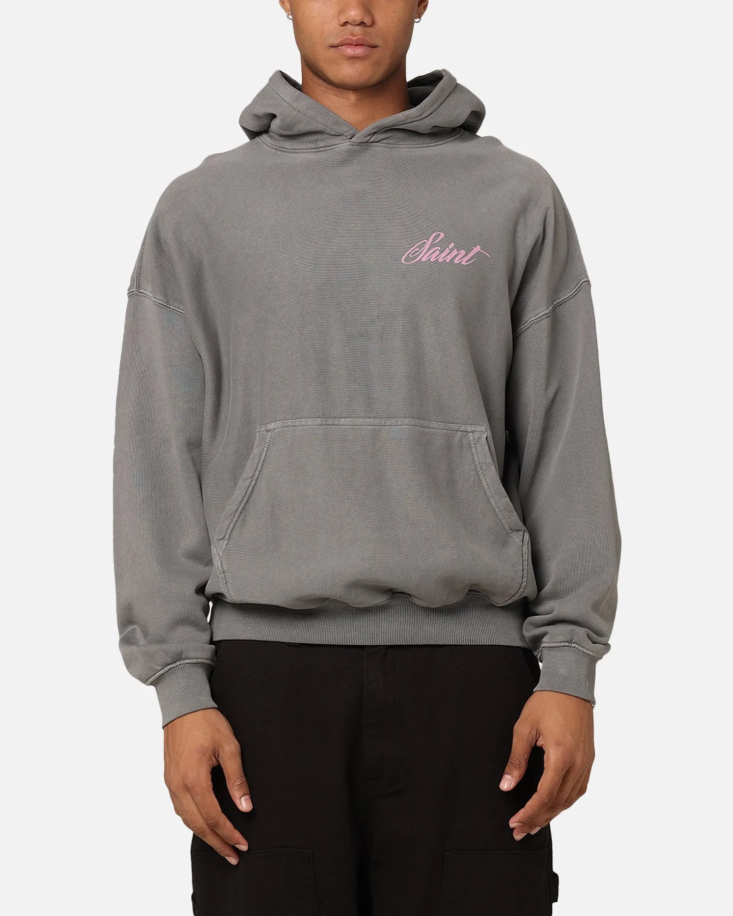 Saint Morta Guardian Premiun Hoodie Washed Charcoal sold by Culture Kings product image thumbnail 2