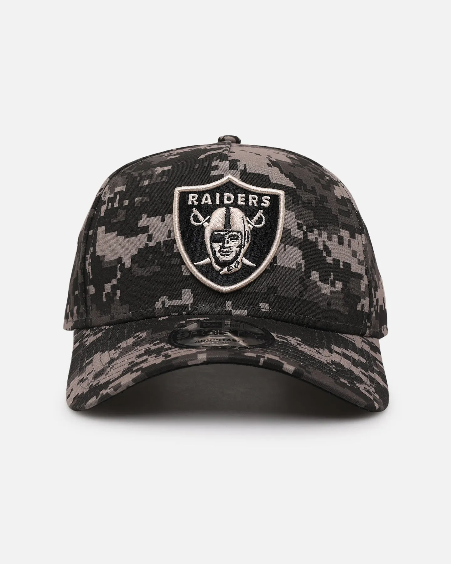 New Era Las Vegas Raiders 'Black Digi Camo' 9FORTY A-Frame Snapback Black/Grey sold by Culture Kings
