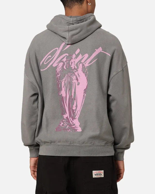 Saint Morta Guardian Premiun Hoodie Washed Charcoal sold by Culture Kings