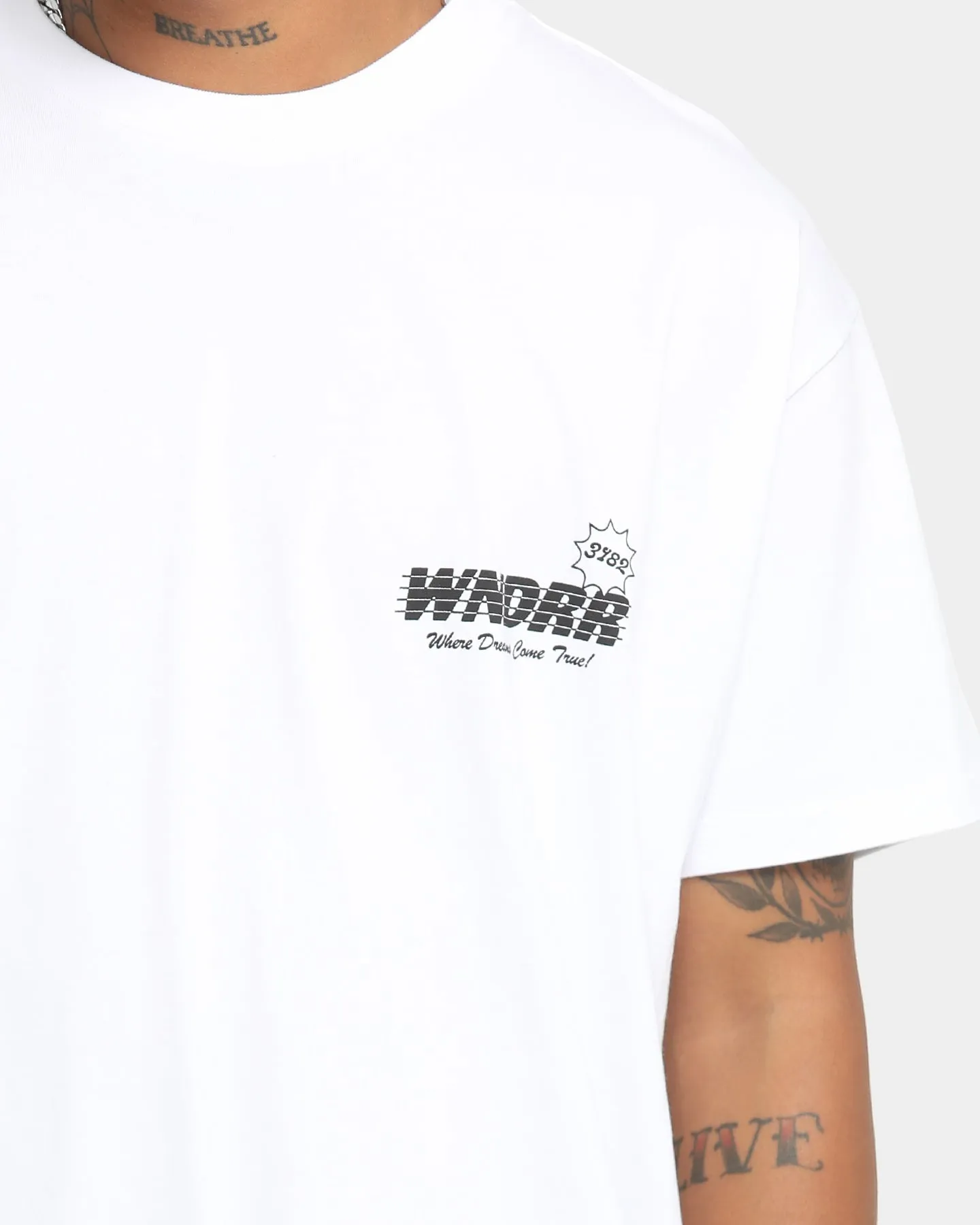WNDRR St. Kilda Beach Custom Fit T-Shirt White sold by Culture Kings product image thumbnail 3