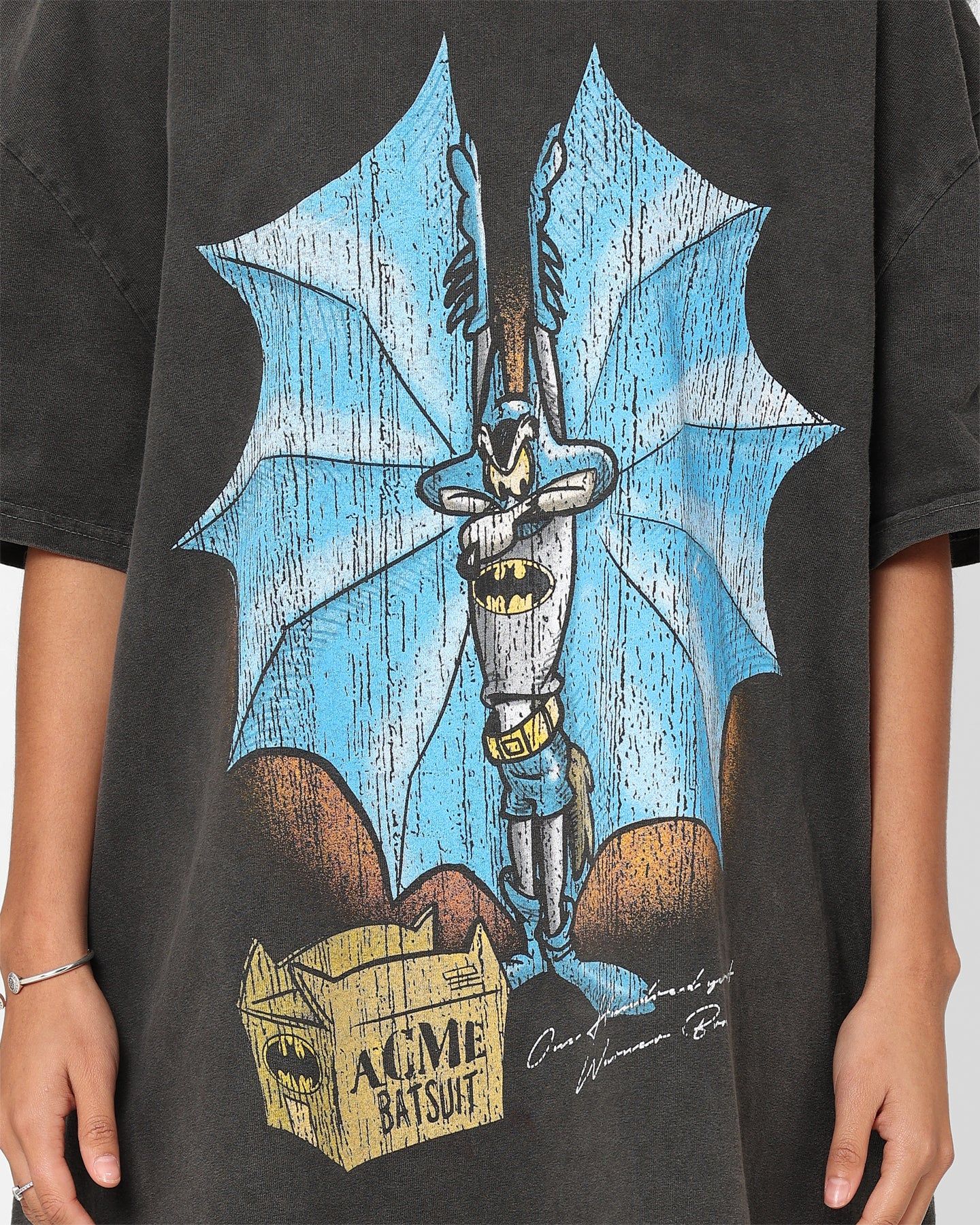 American Thrift X Warner Bros. Coyoteman Heavyweight Vintage T-Shirt Black Wash sold by Culture Kings product image thumbnail 3