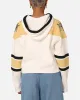 47 Brand Women's Vegas Golden Knights Cropped Lacer Hoodie White Wash sold by Culture Kings