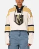 47 Brand Women's Vegas Golden Knights Cropped Lacer Hoodie White Wash sold by Culture Kings