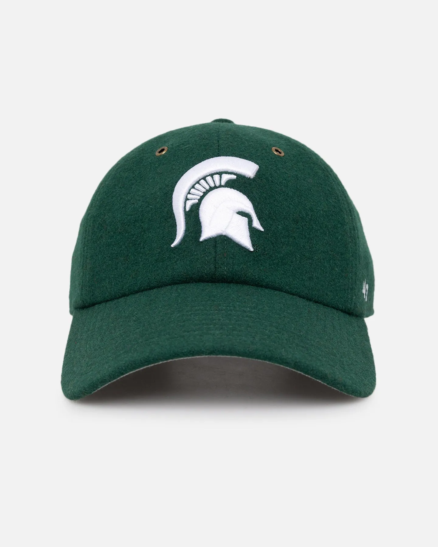 47 Brand Michigan State Spartans Wooly Clean Up Strapback Dark Green sold by Culture Kings