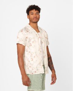 XXIII Anthony Button Up Shirt Cream/Red/White sold by Culture Kings