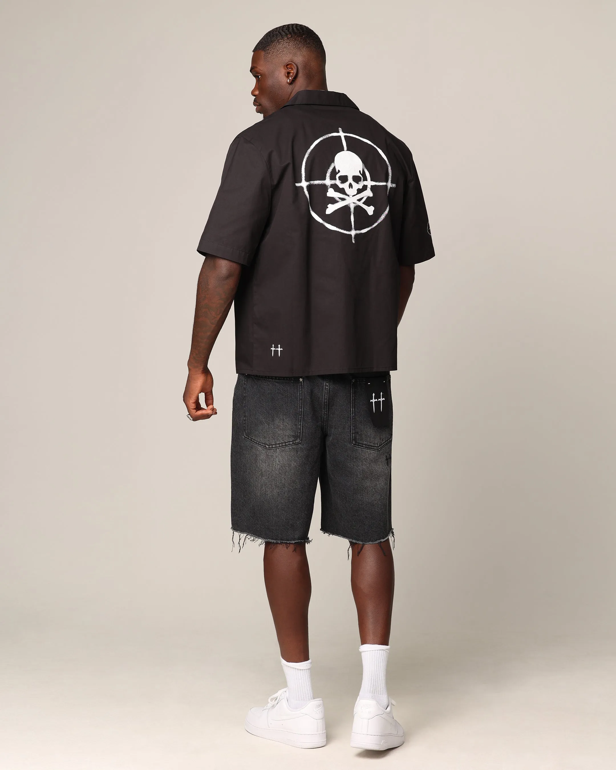 Saint Morta Post Humanous Short Sleeve T-Shirt Black/White sold by Culture Kings product image thumbnail 3