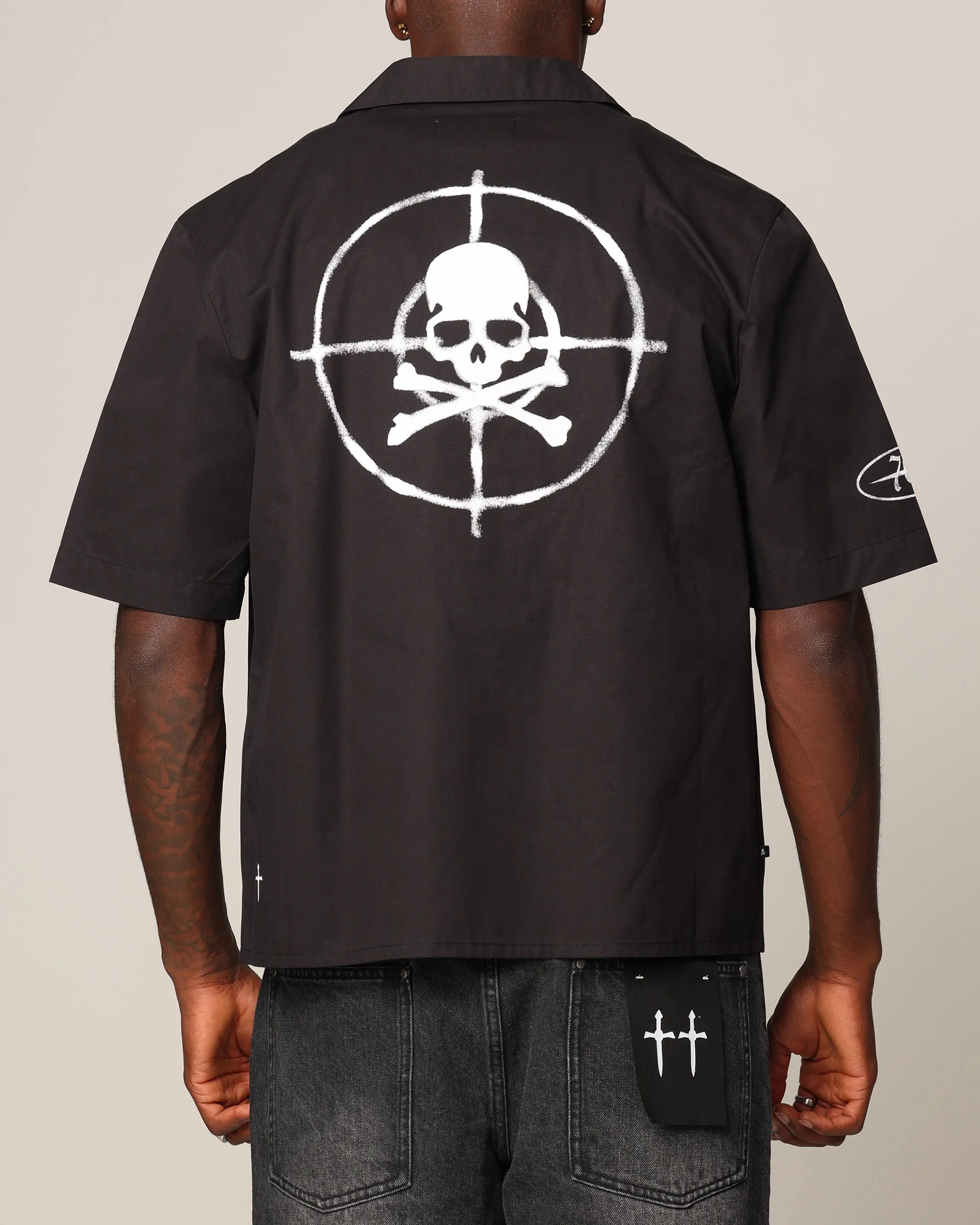 Saint Morta Post Humanous Short Sleeve T-Shirt Black/White sold by Culture Kings