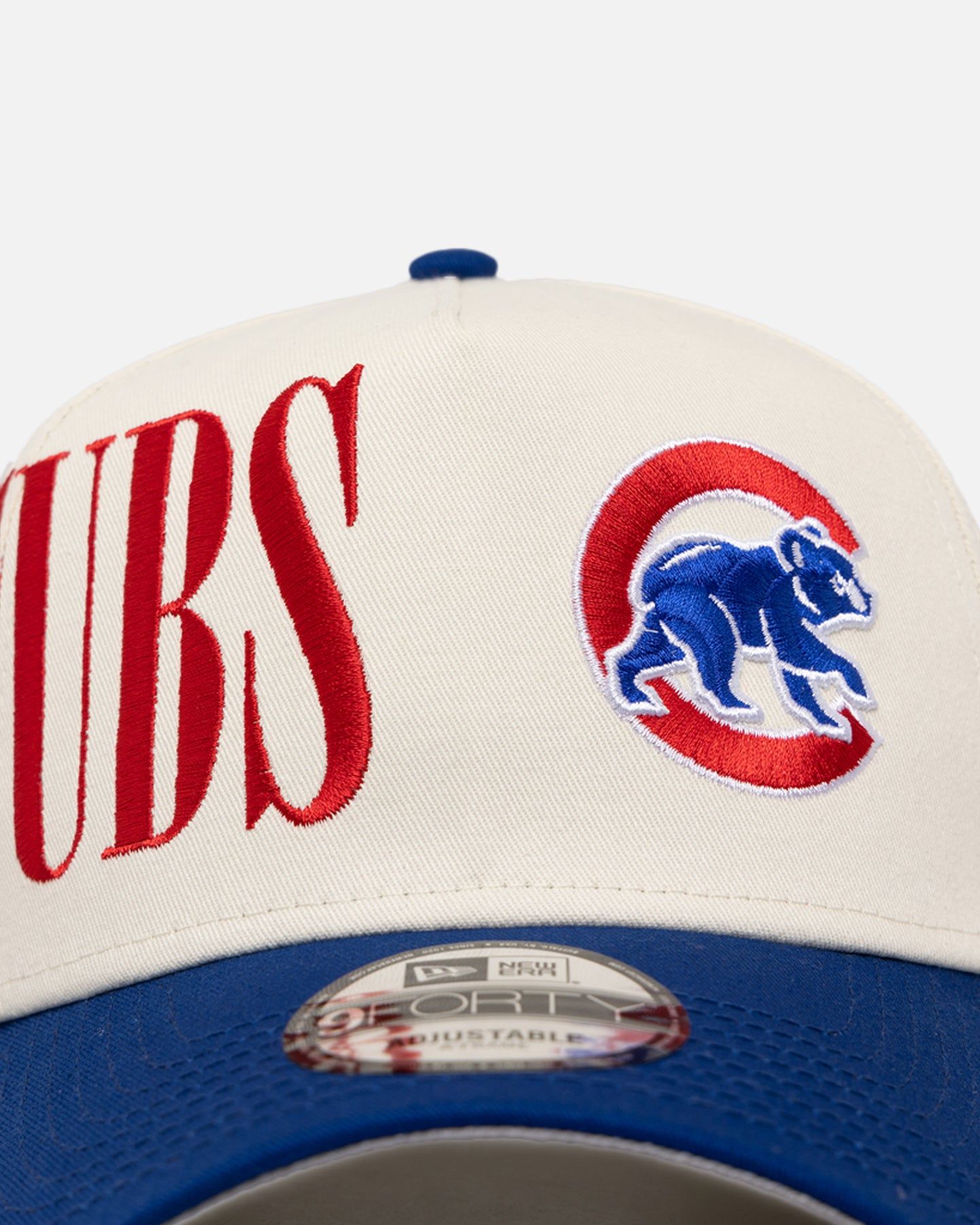 New Era Chicago Cubs 'Tall Text' 9FORTY A-Frame Snapback Chrome White/OTC sold by Culture Kings product image thumbnail 5