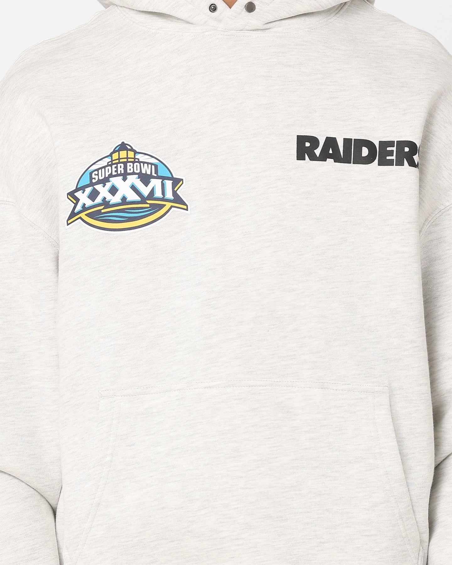 Majestic Athletic Oakland Raiders Vintage Athletic Pop Neck Hoodie Vintage White Marle sold by Culture Kings product image thumbnail 3