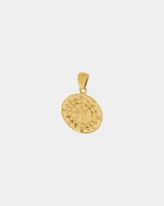 NXS Compass Pendant Gold sold by Culture Kings