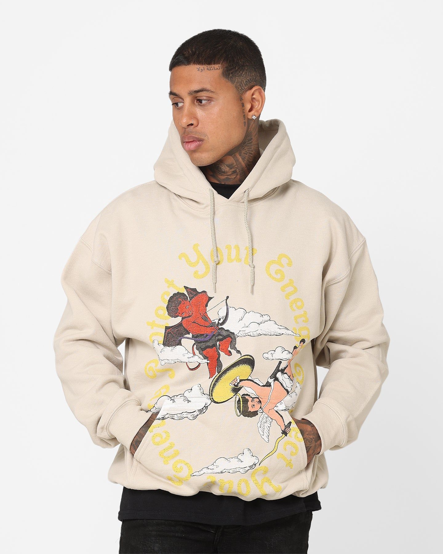 Goat Crew Protect Your Energy Hoodie Stone sold by Culture Kings