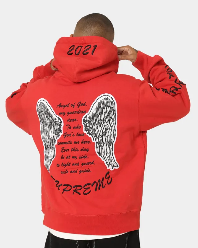 Supreme Guardian Hooded Sweatshirt Burnt Red sold by Culture Kings
