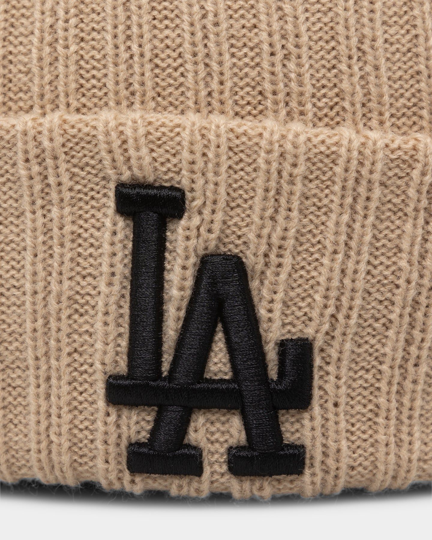 New Era Los Angeles Dodgers Knitted Beanie Light Beige sold by Culture Kings product image thumbnail 5