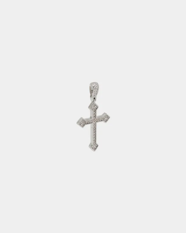 NXS Crusaders Pendant Iced White Gold sold by Culture Kings