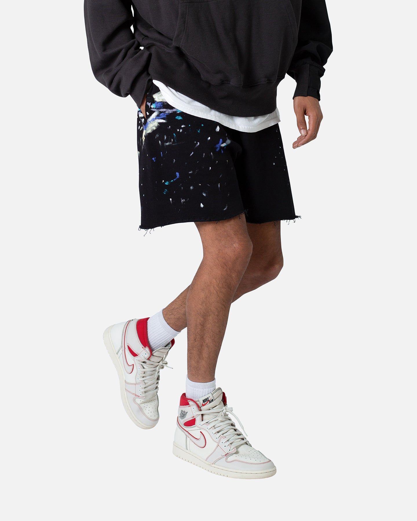 MNML Contrast Paneled Sweatshorts Black sold by Culture Kings product image thumbnail 5