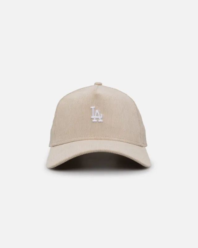 New Era Los Angeles Dodgers 'Micro Cord Cream' 9FORTY A-Frame Snapback Cream/White sold by Culture Kings