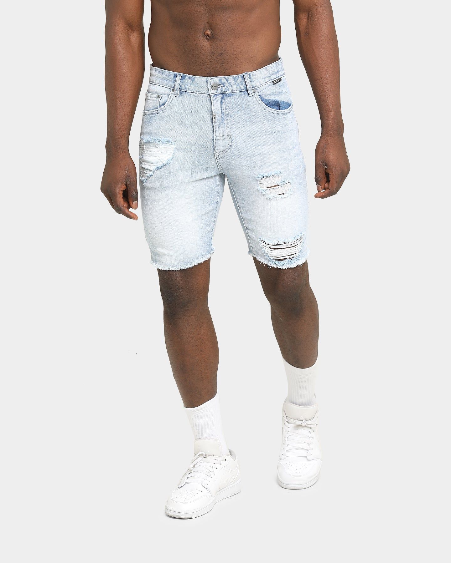 Dead Studios Sinners Denim Shorts Denim/Blue sold by Culture Kings