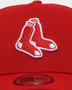 New Era Boston Red Sox 'Fairisle' 9FORTY K-Frame Snapback Red/White sold by Culture Kings