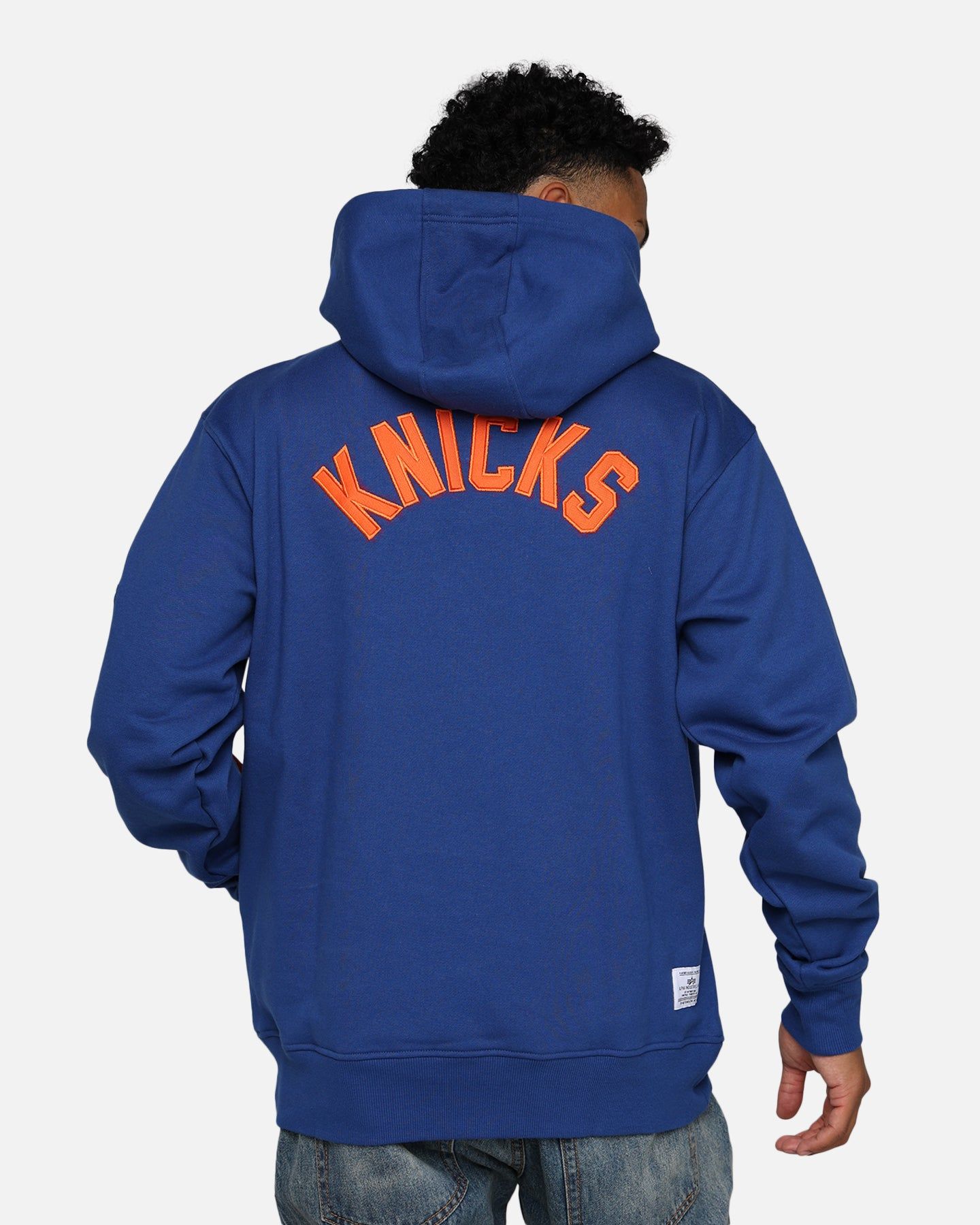 New Era X Alpha Industries New York Knicks Zipper Hoodie Blue sold by Culture Kings product image thumbnail 2