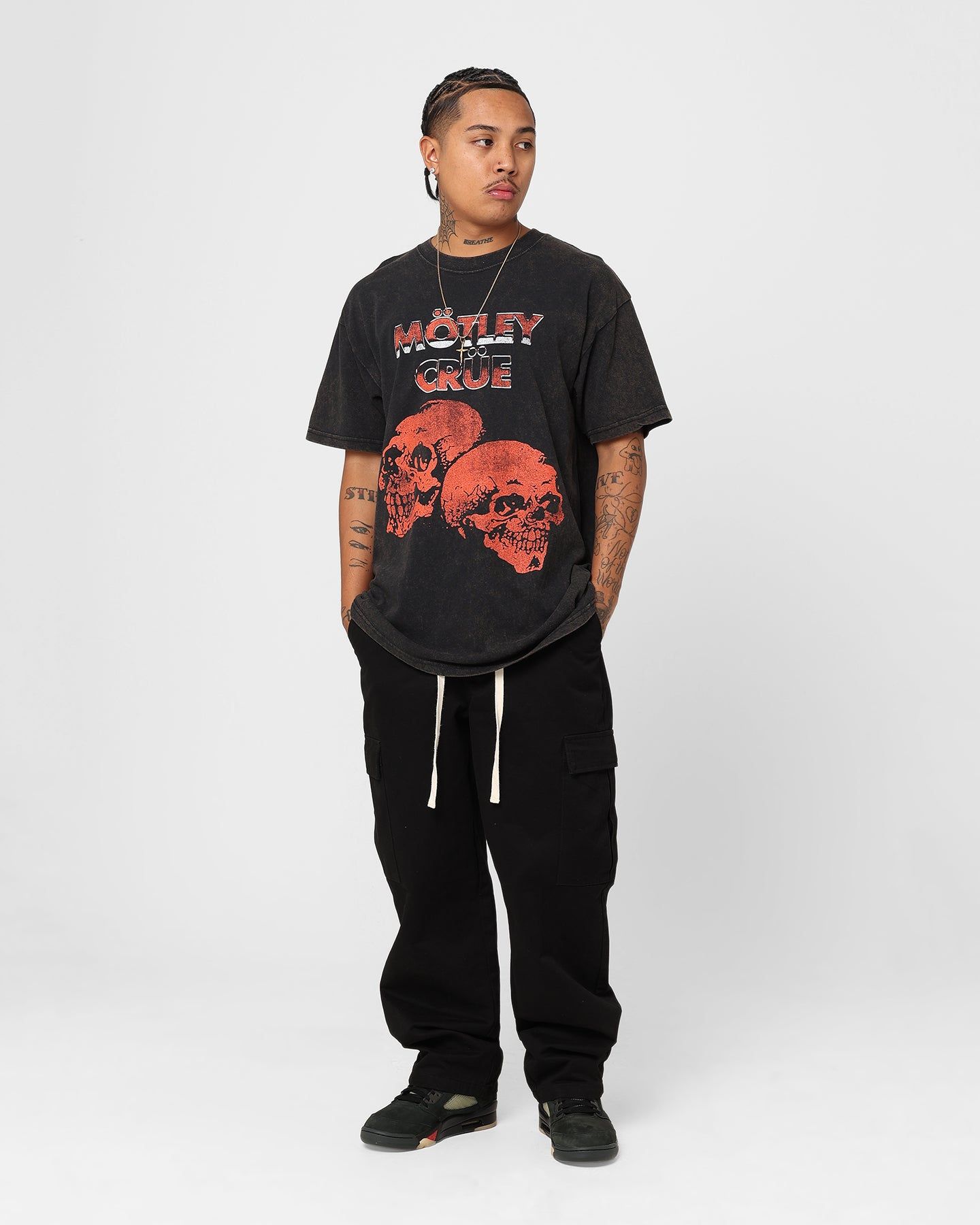 Motley Crue Red Skulls T-Shirt Black Wash sold by Culture Kings product image thumbnail 2