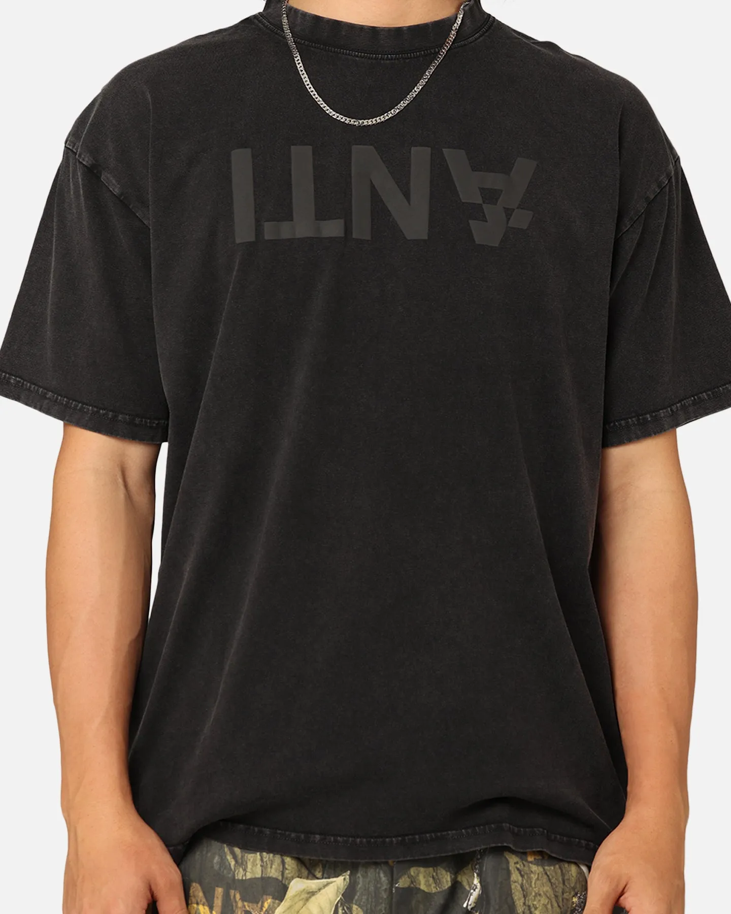 The Anti Order Anti Logo T-Shirt Black Acidwash sold by Culture Kings product image thumbnail 3