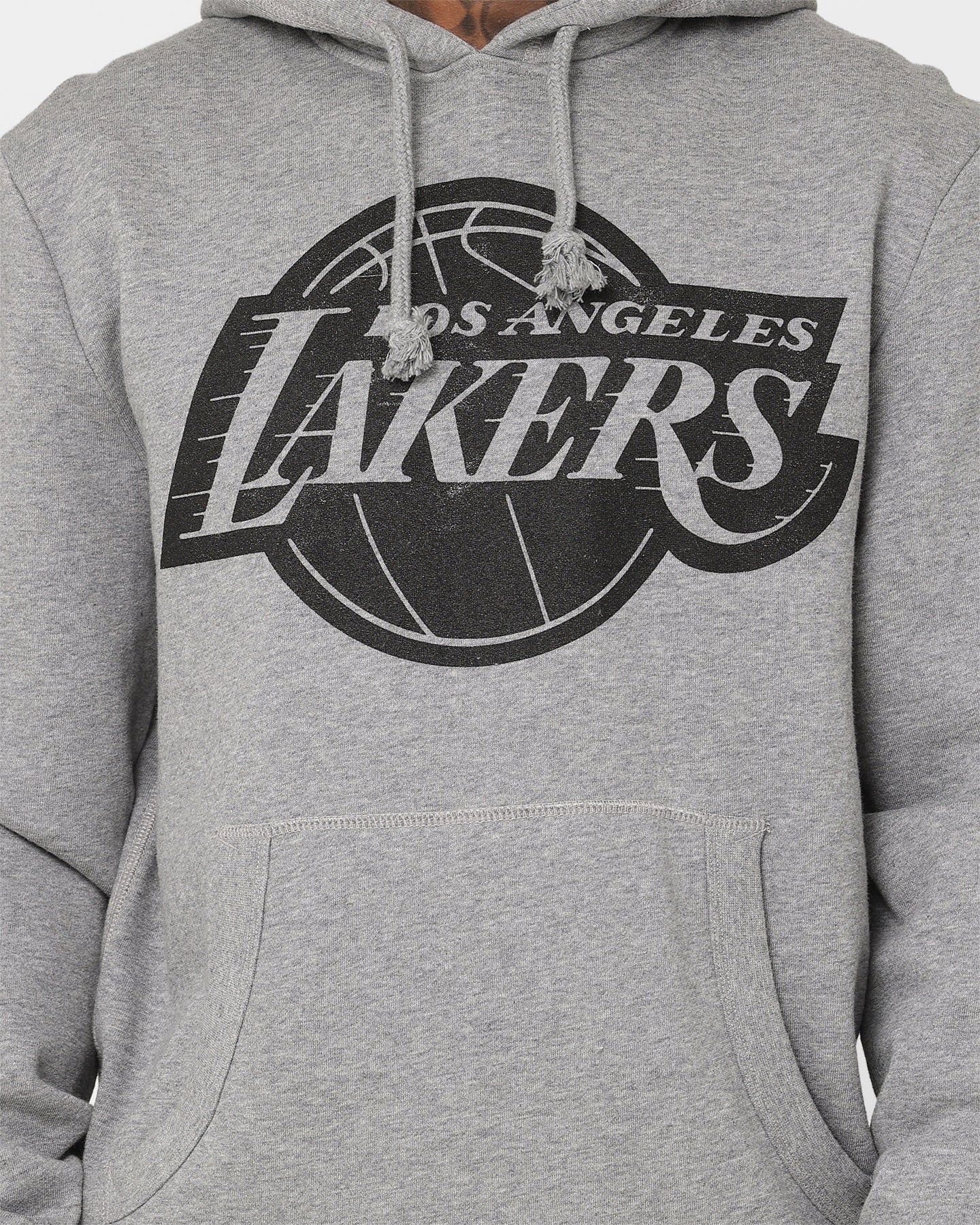 Mitchell & Ness Los Angeles Lakers XL Logo Hoodie Light Grey Marle sold by Culture Kings product image thumbnail 3