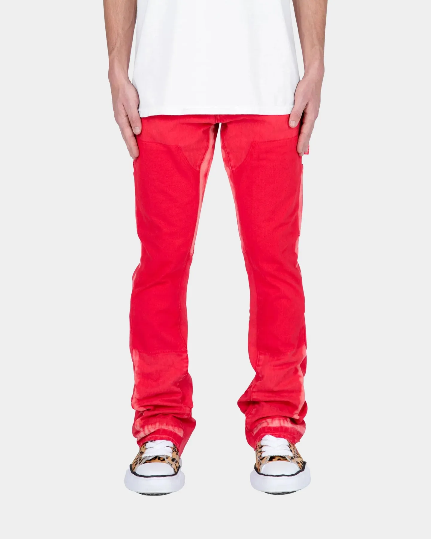 MNML B404 Flare Denim Pants Red sold by Culture Kings product image thumbnail 2