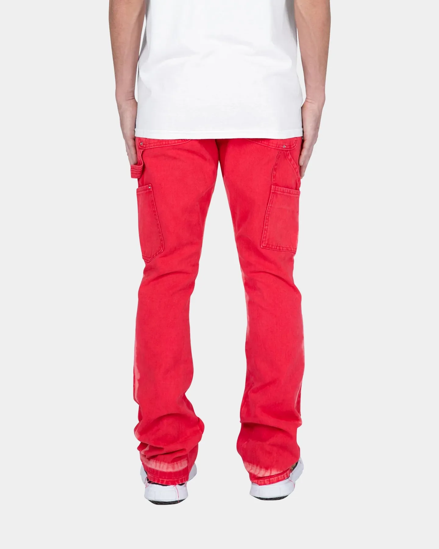 MNML B404 Flare Denim Pants Red sold by Culture Kings product image thumbnail 4