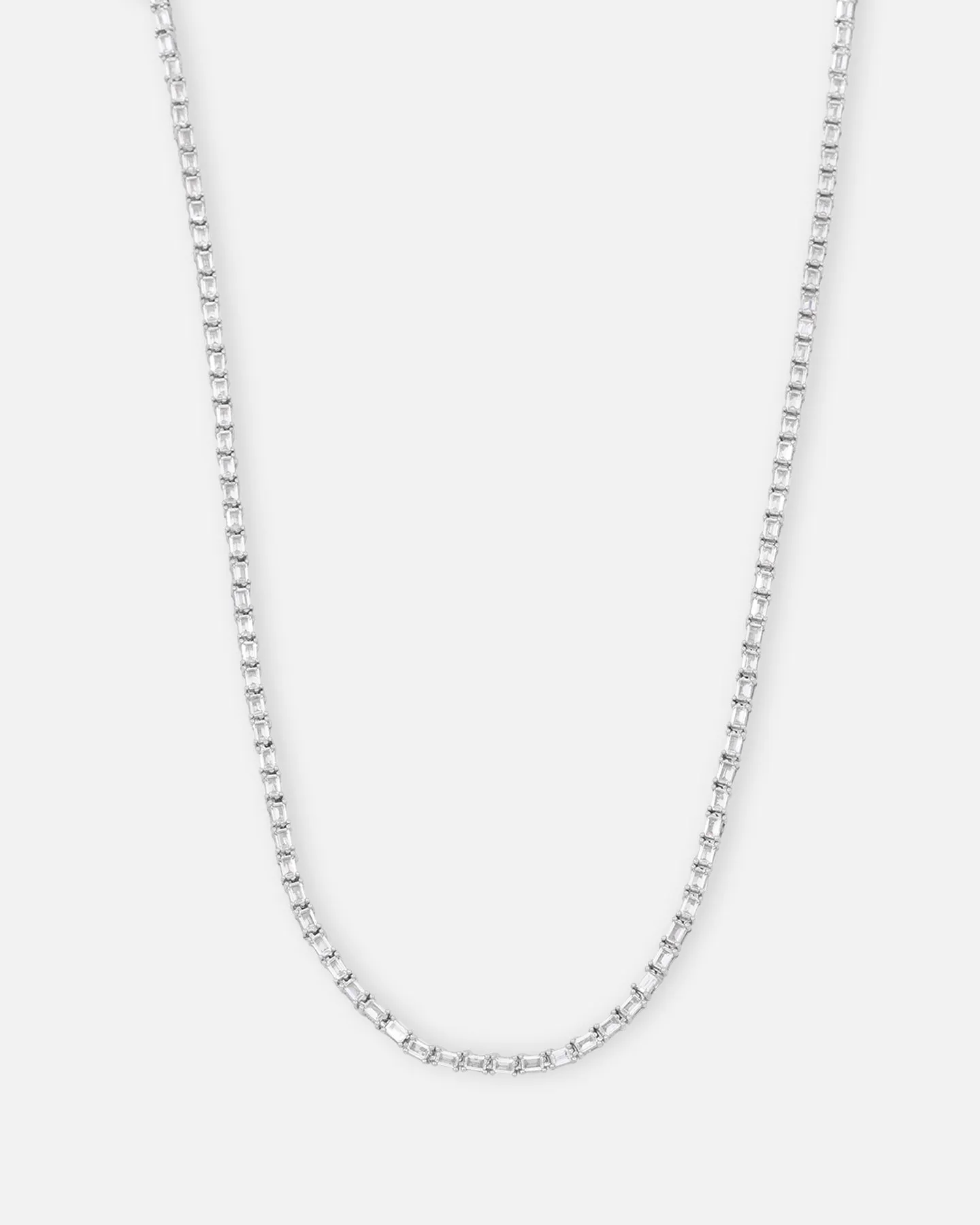 Saint Morta Landscape Baguette Chain Iced White Gold sold by Culture Kings