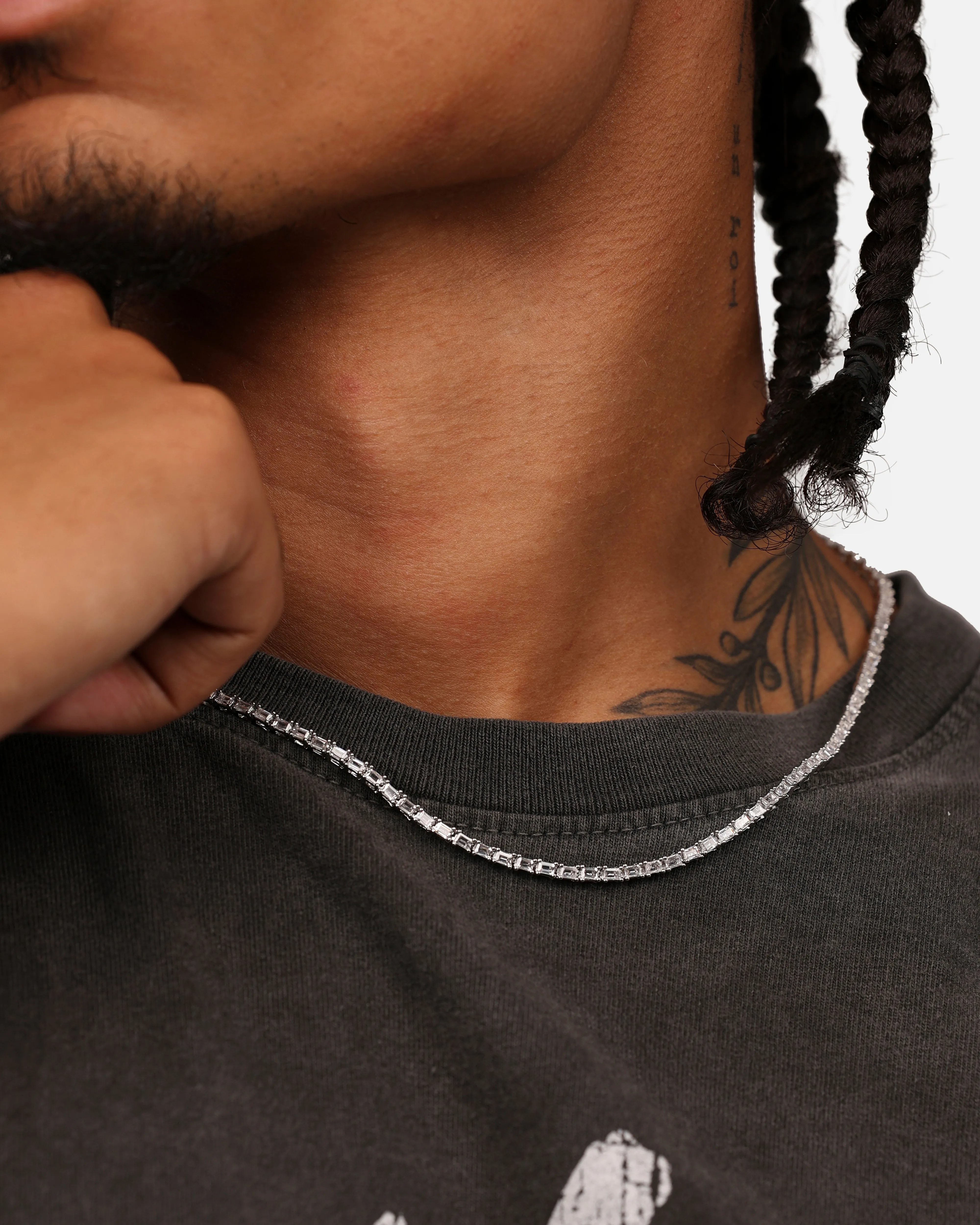 Saint Morta Landscape Baguette Chain Iced White Gold sold by Culture Kings product image thumbnail 4