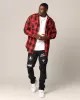 Saint Morta Icon Flannel Shirt Red/Black sold by Culture Kings