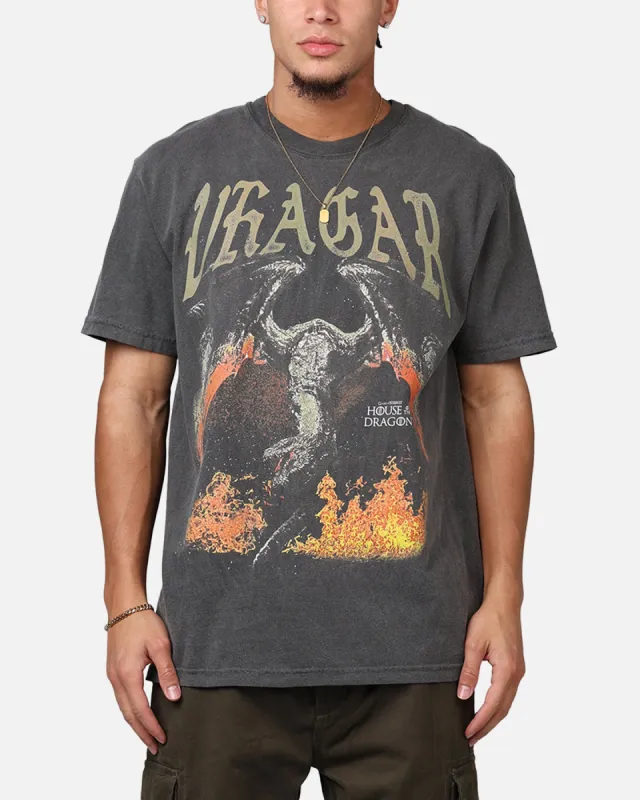 Ripple X Game Of Thrones 'House Of The Dragon' Vhagar T-Shirt Washed Black sold by Culture Kings