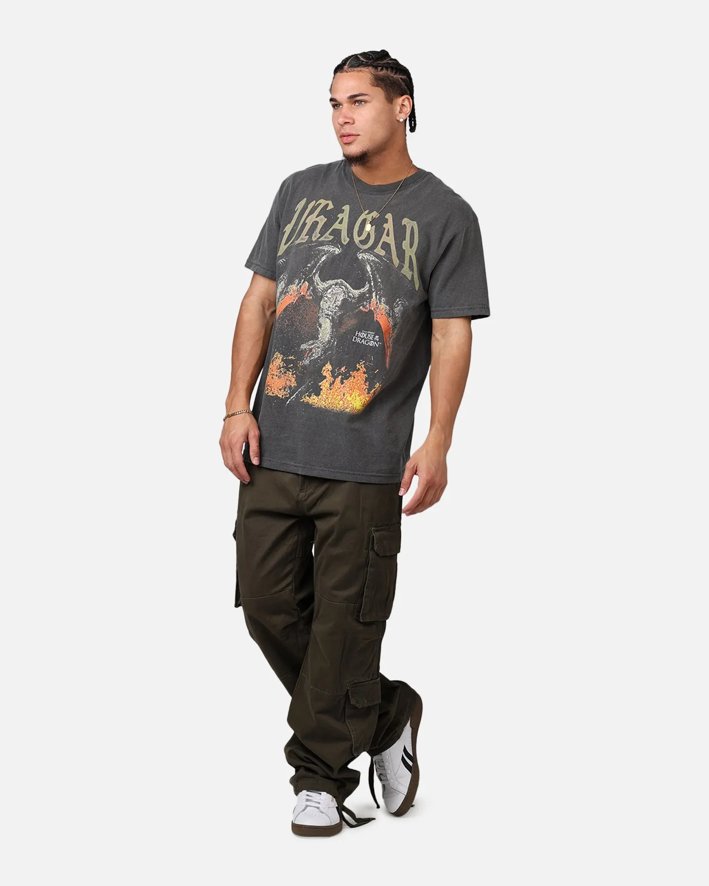 Ripple X Game Of Thrones 'House Of The Dragon' Vhagar T-Shirt Washed Black sold by Culture Kings product image thumbnail 3